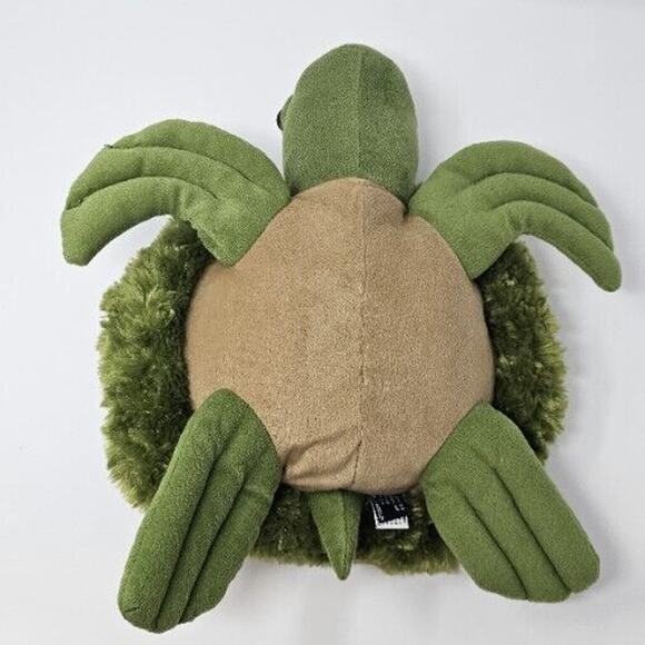 Sea Turtle Unipak 2018 Sealife Ocean Realistic 18" Green Plush Stuffed Animal - Picture 11 of 14